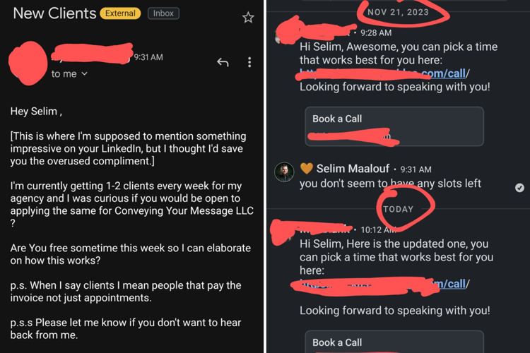 linkedin screenshots